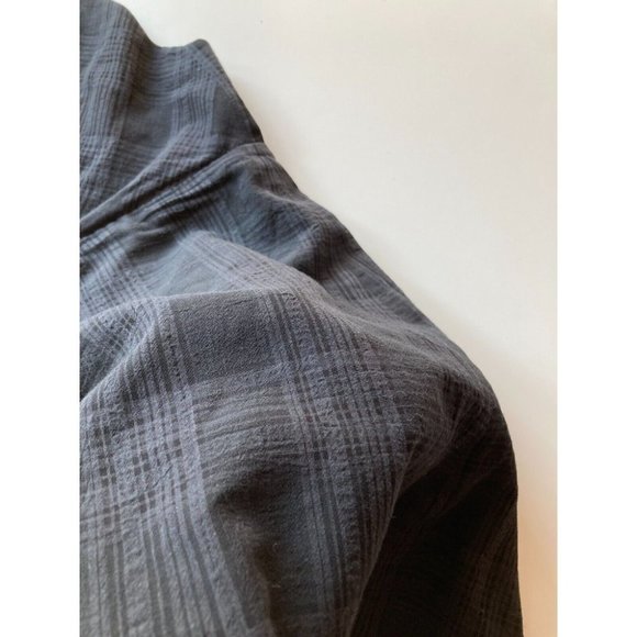 Aritzia WILFRED Pursuit Black Plaid Gauze V-Neck Twist Camisole Tank Top, Size M - Picture 8 of 16